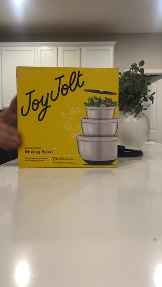 Video review of JoyJolt Stainless Steel Mixing Bowls With Lids Set  by 675bc3dcb24bf55263546f4d