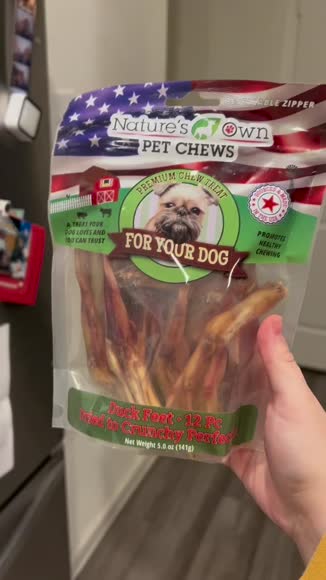 Video review of  USA Duck Feet Treats Natural Dog Chews  by 678431a73ee76e852a29707e