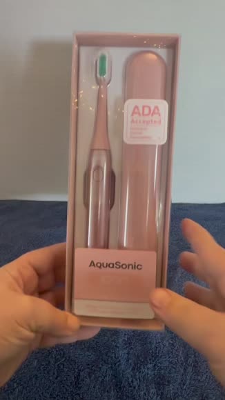Video review of  Aquasonic Icon ADA-Accepted Rechargeable Toothbrush | Magnetic Holder & Slim Travel Case | 2 Brushing Modes & Smart Timers | Gentle Micro-Vibrations  by 676fc3825e12ef32e9ec3922