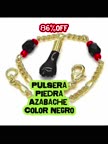 /rm gold nyc 18k gold filled azabache black hand figa kabbalah 6 in gold black