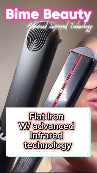 Video review of Bime Beauty InfraGlam Hair Illuminator Iron: Titanium Plates, 14 Temp Settings, 40-Second Heat-Up, Infrared Black by jacquelineawheeler