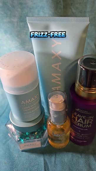 Video review of Amaxy Repairing Hair Vitamin Oil, with Baobab Oil, Marula Oil, Squalane, and Keratin - Nourishing Serum for Shine, Frizz Control and Heat Protection  by 6786aff53b9b84a68686ae04