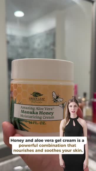 /green leaf naturals manuka honey moisturizing cream by amazing aloe vera os gold