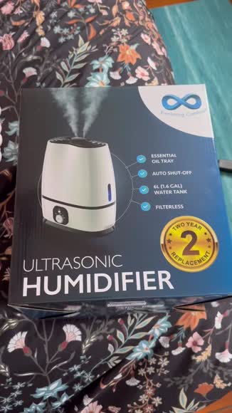 Video review of Everlasting Comfort Humidifier Ultrasonic Cool Mist 6L White by 66f0a3184d322061662e45bb