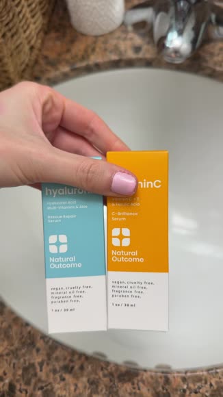 Video review of Natural Outcome H.A. + Vitamin C Serum Set  by 65330f46a768eddbbf90c484