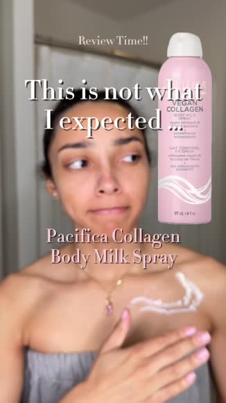 Video review of Pacifica Vegan Collagen Body Milk Spray  by 67803b100dc2c44815f58caa