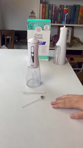 Video review of GuruNanda Advanced Dental Water Flosser 2.0 with UV Mode - Rechargeable,Cordless,Portable - 290 ml Water Tank  by 677eb6a681ae8c7cc85c566c