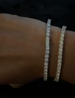 Video review of Pavoi Medium Tennis Bracelet White Gold by 654d17dd371a79d611c89edc