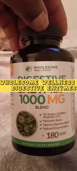 Video review of Wholesome Wellness Digestive Enzymes With Probiotics & Prebiotics  by 67729319502978648cef4b17