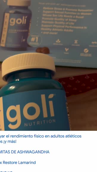 Video review of Goli Nutrition Stress-relief Ashwagandha Gummies with potent KMS-66 Ashwagandha andVitamin D  by altagracia020405