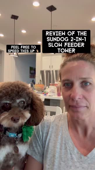 Video review of  2-in-1 Slow Feeder Tower  by 67a3cb2bee42a49cf75f8b9f
