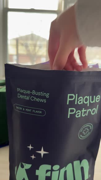 Video review of Finn Plaque Patrol Dental Chews Large – For Dogs 25+ lbs | Vet-Formulated, 100% Natural, Grain-free, Tummy-Friendly  by 67d5d89b4fca537f63668488