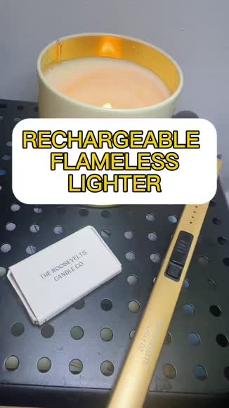 Video review of The Roosevelts Candle Co Flameless Lighter - Gold  by 676de1f062aeb456e8a6e67f
