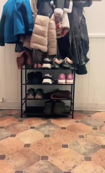 Video review of Fresh Fab Finds Entryway Coat Hat Rack Shoe Storage Shelf 4 Tier Shoe Rack   by 678553d8439f6d72107dc0c9