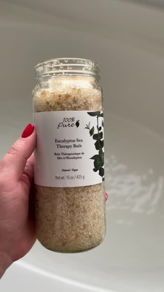 Video review of 100% PURE Stress-Relief Therapeutic Sea Bath Salt In Eucalyptus  by chulpanvalishina
