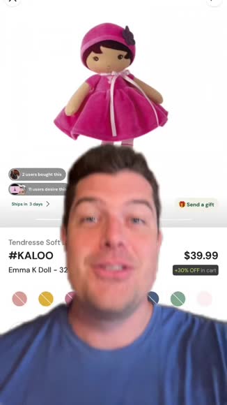 Video review of Kaloo Tendresse Soft Doll  by 66be8e7a91b9e20c4fa121bc