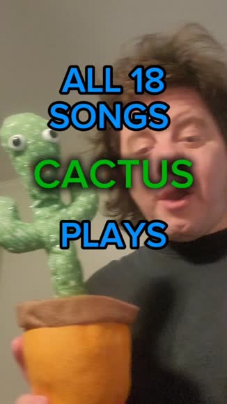 Video review of Infinite Basics Dancing Cactus Mimicking Toy, USB Rechargeable, 120 Songs  by 67a66eaede0f45a54c2c8142