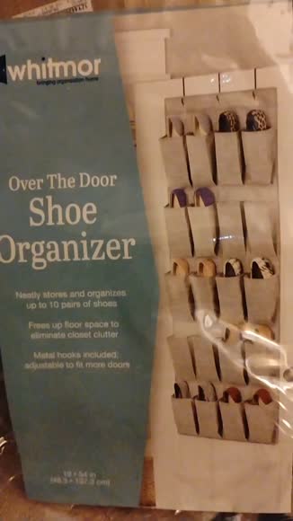 Video review of Whitmor Over the Door Shoe Organizer  by tressamitchell