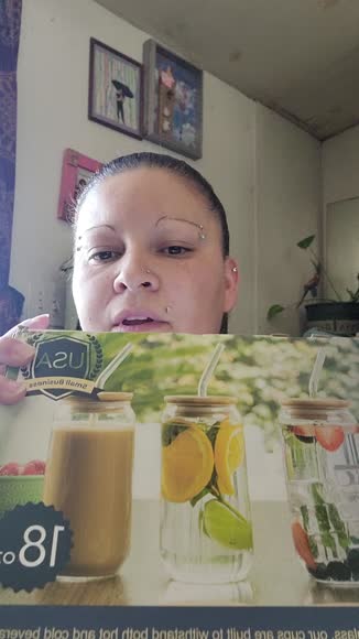 Video review of Scoozee Glasses with Bamboo Lids and Glass Straws - (18 oz, Set of 4)  by 67b2bb459e8bbf354f0dbde1