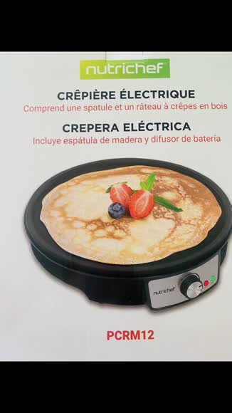 Video review of Nutrichef 12-Inch Electric Griddle & Crepe Maker – Perfect Crepes, Pancakes, and More!  by 677c8553e66d75113c52dba3