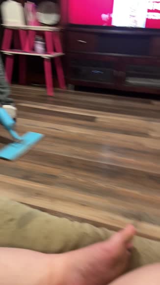 Video review of Salav True & Tidy Spray Mop, 360 Swivel Mop Head, Removable Water Tank Blue by khloeannaismylife
