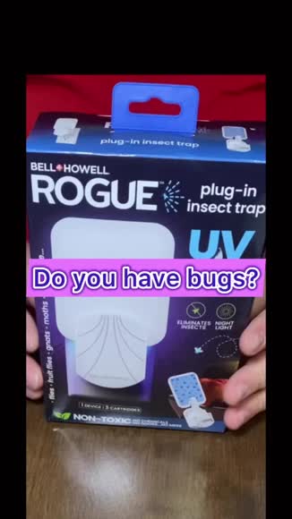 Video review of Bell + Howell Rogue Indoor Fly Insect Trap With Night Light - Plug in Sticky Bug Catcher, Pest Repeller Indoor Bug Trap for Flies, Fruit Flies, Gnats, Odor Free  by 678bdecdea19ce5829c0c062