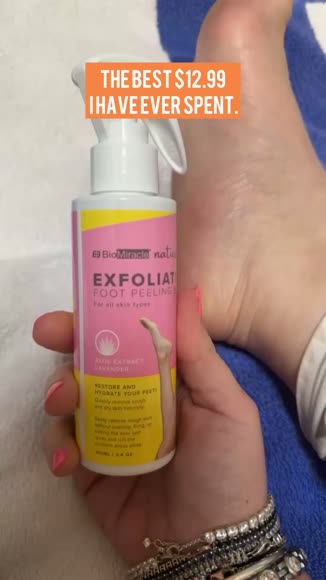 Video review of Mybiomiracle Exfoliating Foot Peeling Spray  by kels516
