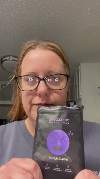 Video review of  snoozzzed Mouth Tape for Sleeping - (60 Night Supply) Reduces Snoring, Restful Sleep, Hypoallergenic Sleep Aid Comfort, Skincare Mouthtape Mask  by 678bdc09eb8414dddd6043e0