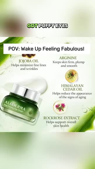 Video review of Aloderma Aloe Firming Eye Cream  by flip123464