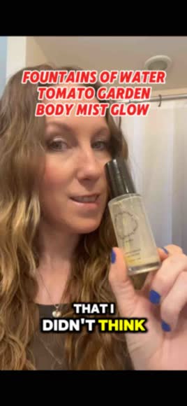 Video review of Fountain of Waters Tomato Garden Body Glow Mist  by 6782699f289f863d06b49da7