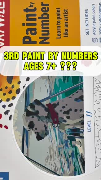 Video review of Wise Elk Dalmatian – Paint by Numbers Kit | Artwille | 14x18 Inch Canvas  by 67924a8586e6a60c80091a48