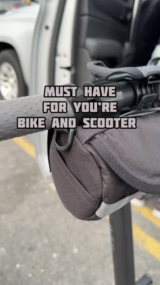 Video review of Handlestash Handlebar Bag - Black & Green Burrito  by 66bc01f012bcfa45f03667d8
