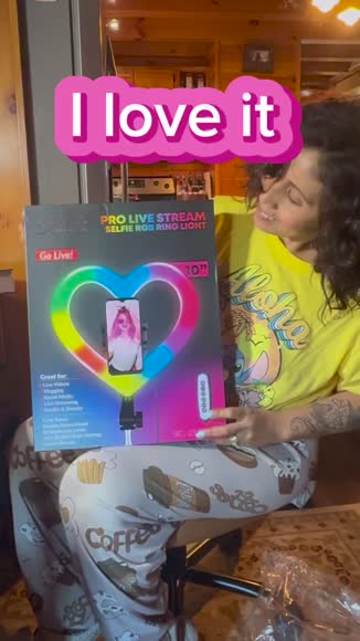 Video review of Supersonic Heart Ring Light with RGB for Pro Live Streaming  by 6785495945c39b0e50872cbf