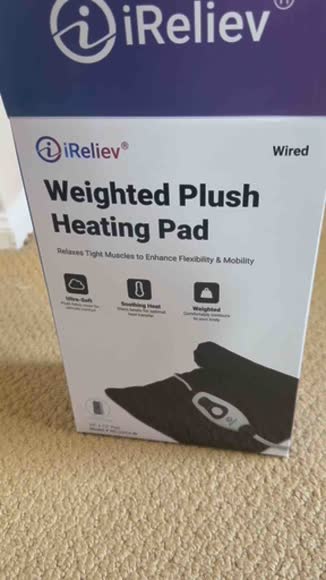 Video review of iReliev Weighted Heating Pad  by 67cf463f24e82dbf77886c15