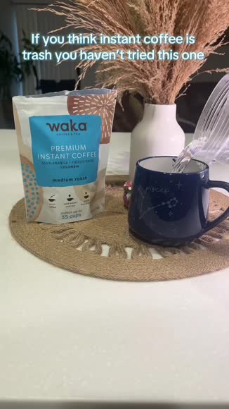 Video review of Waka Coffee & Tea Medium Roast Colombian Instant Coffee  by 67660a5eb710878d6f767a20