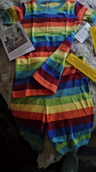 Video review of Leveret Clothing Kids Cotton Short Pajamas  by 67902e21acb1378f1265653a