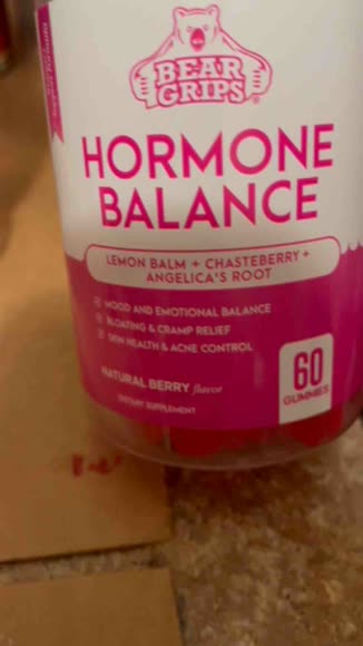 Video review of Bear Grips Hormone Balance for Women and PMS Relief Gummies  by allieroneisha