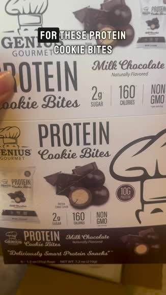 Video review of Genius Gourmet Protein Cookie Bites  by 671cf1bde1ccffc35a40b0bb