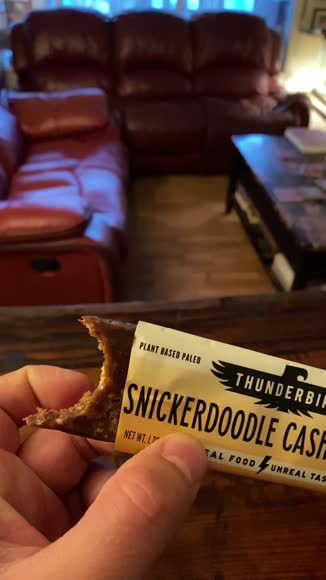 Video review of Wella Foods Snickerdoodle Cashew Tahini Thunderbird Bar  by 678b2ddb6d409a8d70483a21