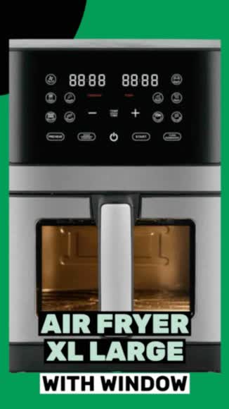 Video review of Lumme Air Fryer XL Size With Window  by 6761af8546252afecaf217b8