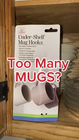 Video review of  Undershelf Cup/Mug Hooks (Set of 2)  by 6771893d502978648ce1ac8f