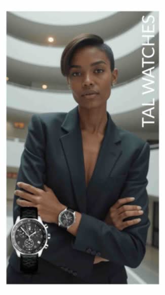 Video review of TAL WATCHES TAL WATCHES Men's Arena Chronograph Swiss Watch - Black Genuine Leather Band, Black Dial  by info202935
