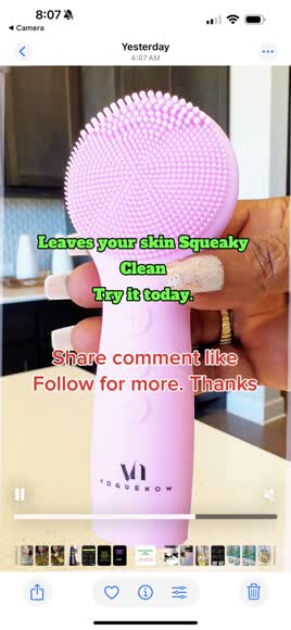 Video review of VogueNow Clear Glow Sonic Facial Cleansing Brush - Electric Brush with Cleansing and Massaging Mode - Rechargeable & Waterproof  by 678d595ee986182e6048b188