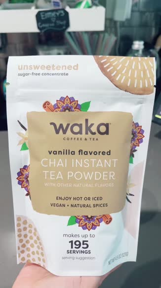 Video review of Waka Coffee & Tea Unsweetened Vanilla Instant Chai Tea  by blimslim09