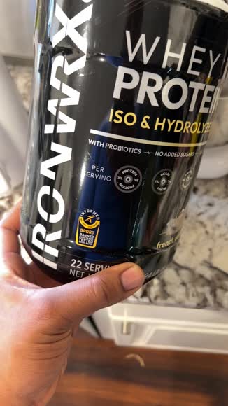 Video review of IRONWRX IRONWRX Whey Protein Iso And Hydrolyzed | Probiotics & Fiber | 30 g Pure Protein  by yourpurposefulpurpos