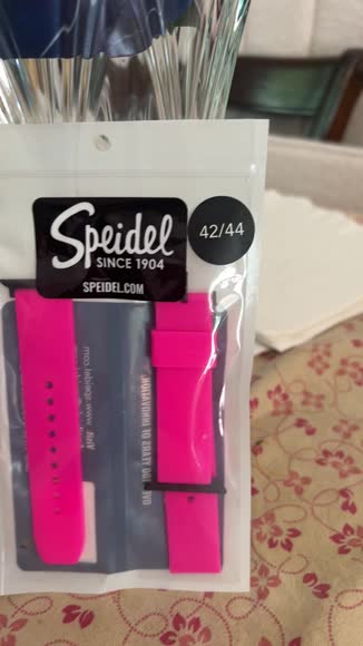 Video review of Speidel Silicone Replacement Watchband For The Apple Watch® - Black Buckle  by 