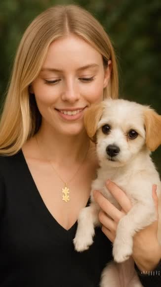 Video review of Hollywood Sensation Jewelry EverPaw Double Paw Print Necklace  by info202574