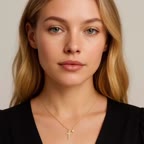 Video review of Hollywood Sensation Jewelry Sterling Silver Cross Necklace With Sparkling CZ And Floral Charm  by info202574