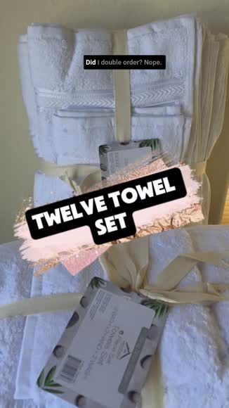 Video review of Noble House 12 Piece Towel Set - White  by 66df47368b5d0c71b3ec46e8