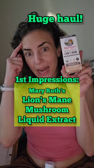 Video review of MaryRuth's MaryRuth's Organic Lion's Mane Mushroom Liquid Drops - Up to 2 Month Supply - Nootropic - Brain Health - Non-GMO - Alcohol Free Tincture - 1 Fl Oz  by 6784aae9671c8ee522dc360b